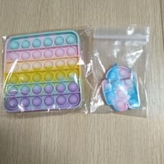 プッシュポップ 2点セット レインボーのサムネイル
