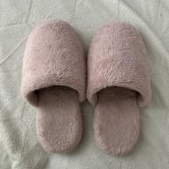 ふわふわ ルームシューズ ピンク スリッパのサムネイル