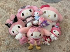 d*2様 マイメロディ ぬいぐるみ マスコット 10点セットまとめ売り プライズのサムネイル