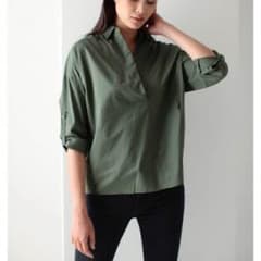 AZUL by moussy カーキ シャツのサムネイル
