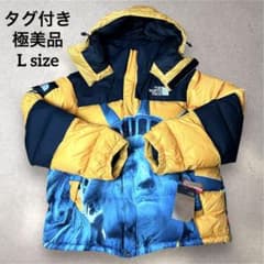 ノースフェイス×シュプリーム コラボ 自由の女神 ダウン ジャケット L