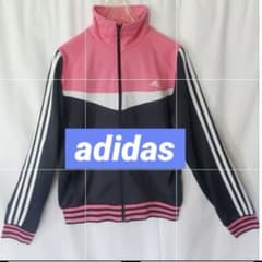 adidas ジャージ ピンク×ネイビー Lサイズのサムネイル