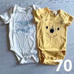 ロンパース 70 2枚セット ディズニー プーさんのサムネイル