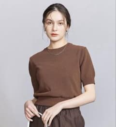 コイルニット ショートスリーブ プルオーバー ウォッシャブルのサムネイル