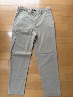ＧＵ⭐︎ストレッチイージーアンクルパンツ◇ベージュ ウエストゴム　丈標準のサムネイル