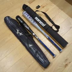 軟式野球バット 2本セット Rawlings Marucci 青ワニ - メルカリ