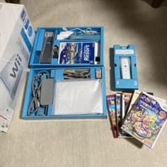 wii 本体　＋ソフト　マリオパーティ9 wii sports resortのサムネイル