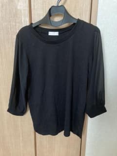 七分袖シースルートップス／イーハイフンのサムネイル
