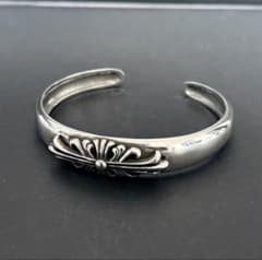 ブレスレット バングル フローラル クロス アクセサリー シルバー925