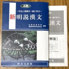 新明説漢文 問題演習解答付きのサムネイル