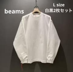 【新品】beams Japanビームス　ヘビーウェイト白黒L size2枚セット 新品】beams Japanビームス ヘビーウェイト白黒L size2枚セット - メルカリ