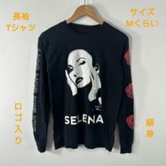 ロングTシャツ/ブラック/細身/シンプルのサムネイル