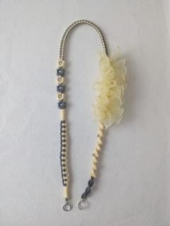 ハンドメイド スマホショルダーストラップ フリル付き