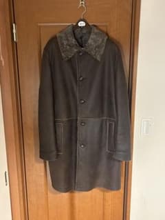 JIL SANDER ダークブラウン 本革　ムートンコートのサムネイル