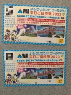 読売ランド　プール招待券(平日限定)2枚のサムネイル