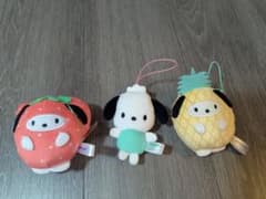 ポチャッコ ぽちゃっこ ぬいぐるみ キーホルダー フルーツ サンリオ