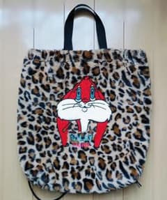 RNA ラビット刺繍 ヘアリーBAG トートバッグ ナップサック リュック 