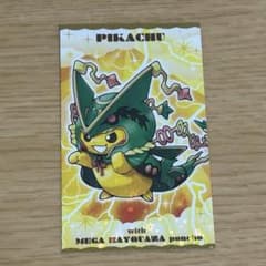 ポケモン ピカチュウ メガレックウザ ポンチョ カード