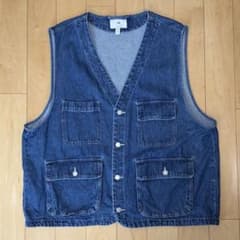 新品未使用 H&M デニムベスト XL メンズ レディース デニムジャケットのサムネイル