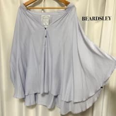 BEARDSLEY ビアズリー 2WAY とろみブラウス ポンチョ シルク風