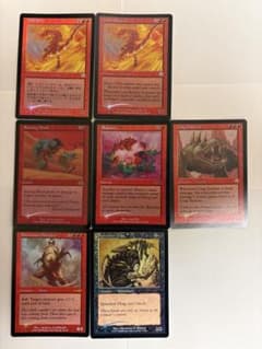 k*y様 MTG マジックザギャザリング 赤7枚セット【Foil】【旧版】のサムネイル