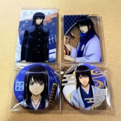 銀魂 桂小太郎 アクリルプレート 缶バッジ ウエハース 4点セット