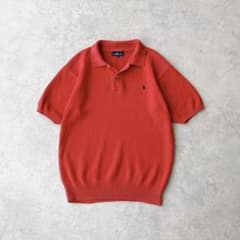 Ralph Lauren サマーニット ポロシャツ 半袖 レッド L ラルフ - メルカリ
