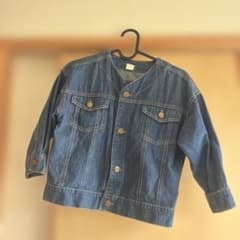 tete a tete薄手デニムジャケット ボタン付き120cmのサムネイル