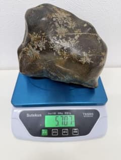 岐阜県根尾村 初鹿谷産 菊花石 飾り石 台座 共箱付 約5.7kg - メルカリ