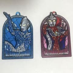 ウルトラマンステンドグラスキーホルダー コスモス＆ジャスティスのサムネイル