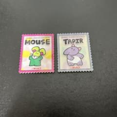 たべっ子どうぶつ 切手風アクリルステッカーのサムネイル