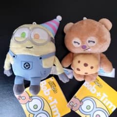 미니언 마스코트 밥 & 팀 SWEET 2 체 세트 신품 미사용 태그 첨부
