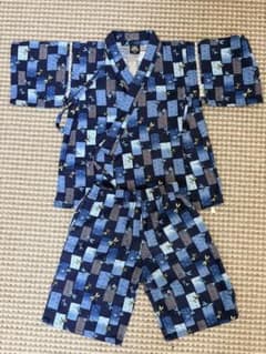 甚平 トンボ柄 110cm 綿100% 子供用のサムネイル