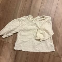 刺繍レース 長袖ブラウス ホワイトのサムネイル