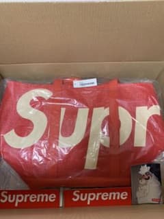 Supreme Raffia Tote Red 赤 トートバッグ 20ssのサムネイル