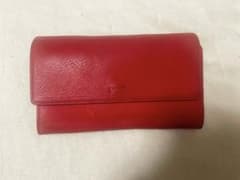 値下げ　美品　genten トスカ お財布ショルダー　赤のサムネイル