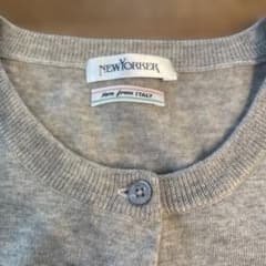 NEW YORKER グレー カーディガン Mサイズのサムネイル