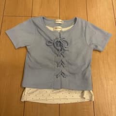 LilyChuu レースアップ 半袖トップス 2枚セット 2WAY セパレートのサムネイル
