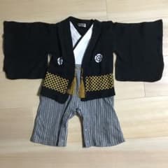 【StreetMI様専用】袴ロンパース 男の子 90cmのサムネイル