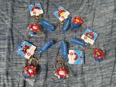 ミャクミャク サンリオ キーホルダー クリアー バンド 青タグ 新大阪