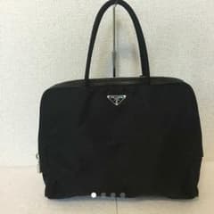 PRADA ビジネス ハンドバッグ メンズ 三角ロゴ プラダ ナイロン レザーのサムネイル