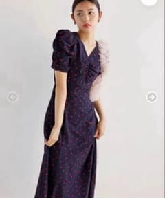 SNIDEL Heartcollectionギャザーロングワンピース - メルカリ
