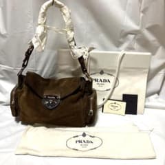 PRADA スエード ショルダーバッグ BR3307 ヴィンテージ - メルカリ