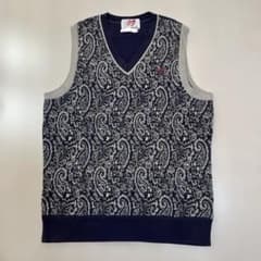 BUTTER GOODS ペイズリー柄 ニットベスト XL BUTTER GOODS ペイズリー柄 ニットベスト XL