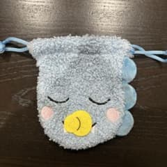 ざわざわ森のがんこちゃん がんぺーちゃん巾着袋 ブルーのサムネイル
