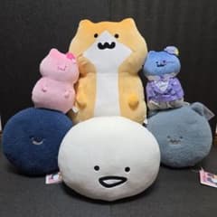 문구와 함께 봉제인형 6점 세트