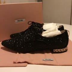 れい様専用☆新品未使用miumiuレースアップシューズのサムネイル