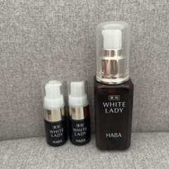 HABA WHITE LADY 60ml2本 10ml HABA WHITE LADY 美容液 60ml×2本とミニサイズ - メルカリ