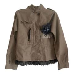 vous meme ジャケット ベージュ レース 森ガール ダークコアのサムネイル