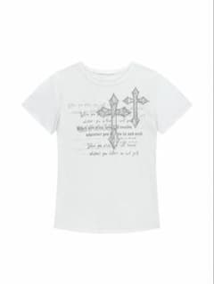 AAKAM Tシャツ 半袖 ホワイト